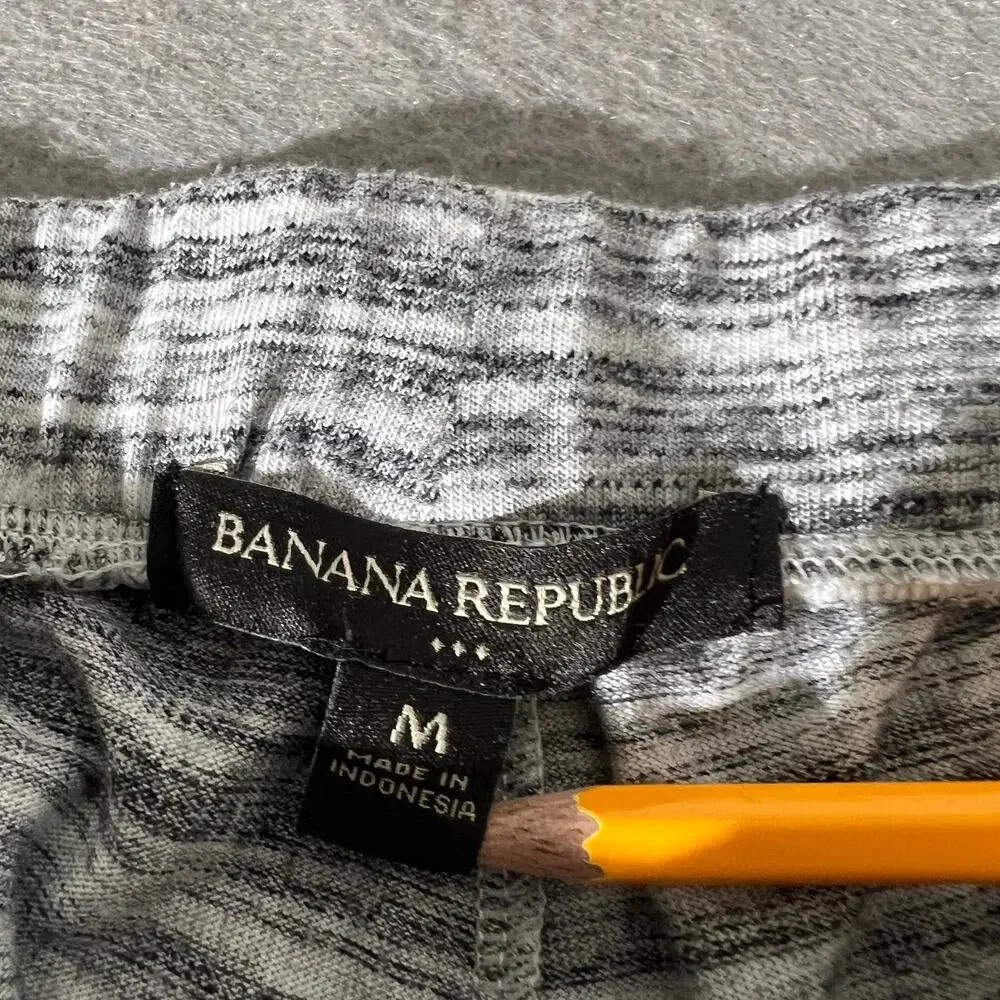 Banana Republic Women’s Gray Marled Ankle Zip Joggers Size M
